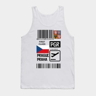 Prague Czech republic travel ticket Tank Top